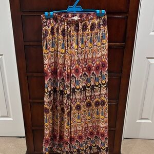 Christian Siriano Paisley Maxi Skirt in Rich Hues